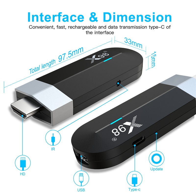 X98 S500 Android 11 Smart TV Stick